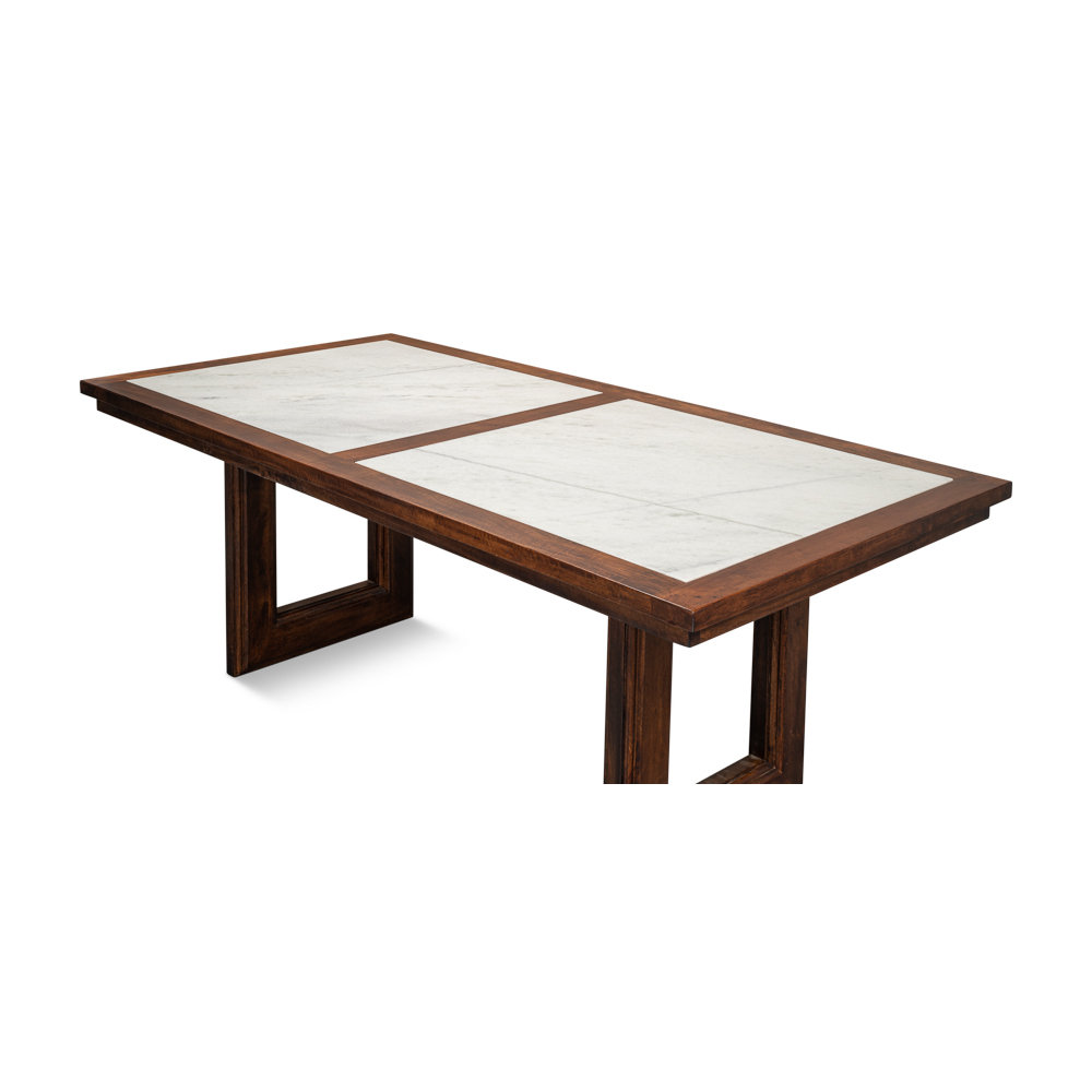 Sarreid Ltd Versatilis 84'' Genuine Marble Dining Table Wayfair