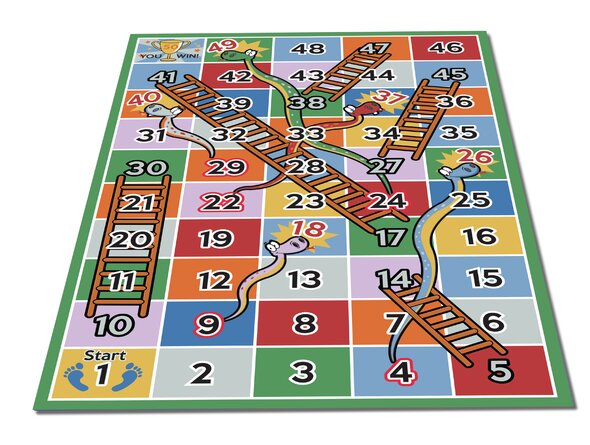 Zoomie Kids Diemer Snakes and Ladders Rug Playmat | Wayfair.co.uk