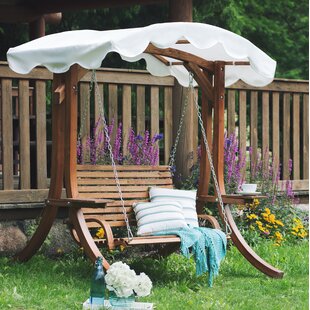 Ameesha Wooden Garden Swing Seat By Sol 72 Outdoor