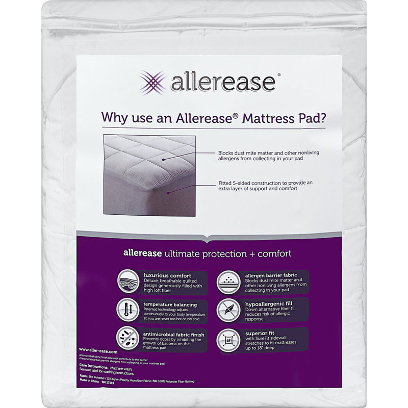 Allerease Ultimate Comfort And Allergy Protection Polyester