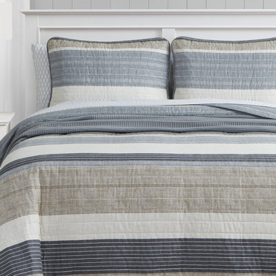 Nautica Ridgeport Cotton Reversible Quilt Set