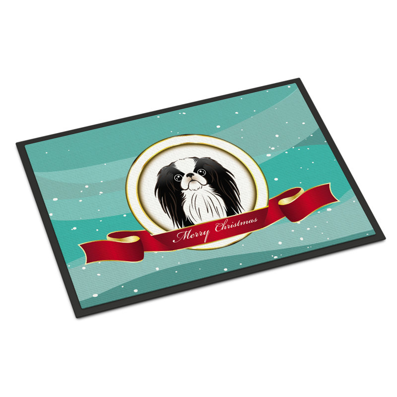 Caroline S Treasures Japanese Chin Merry Christmas Non Slip Outdoor Door Mat Wayfair