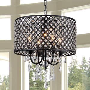 Oisetta 4-Light Crystal Chandelier