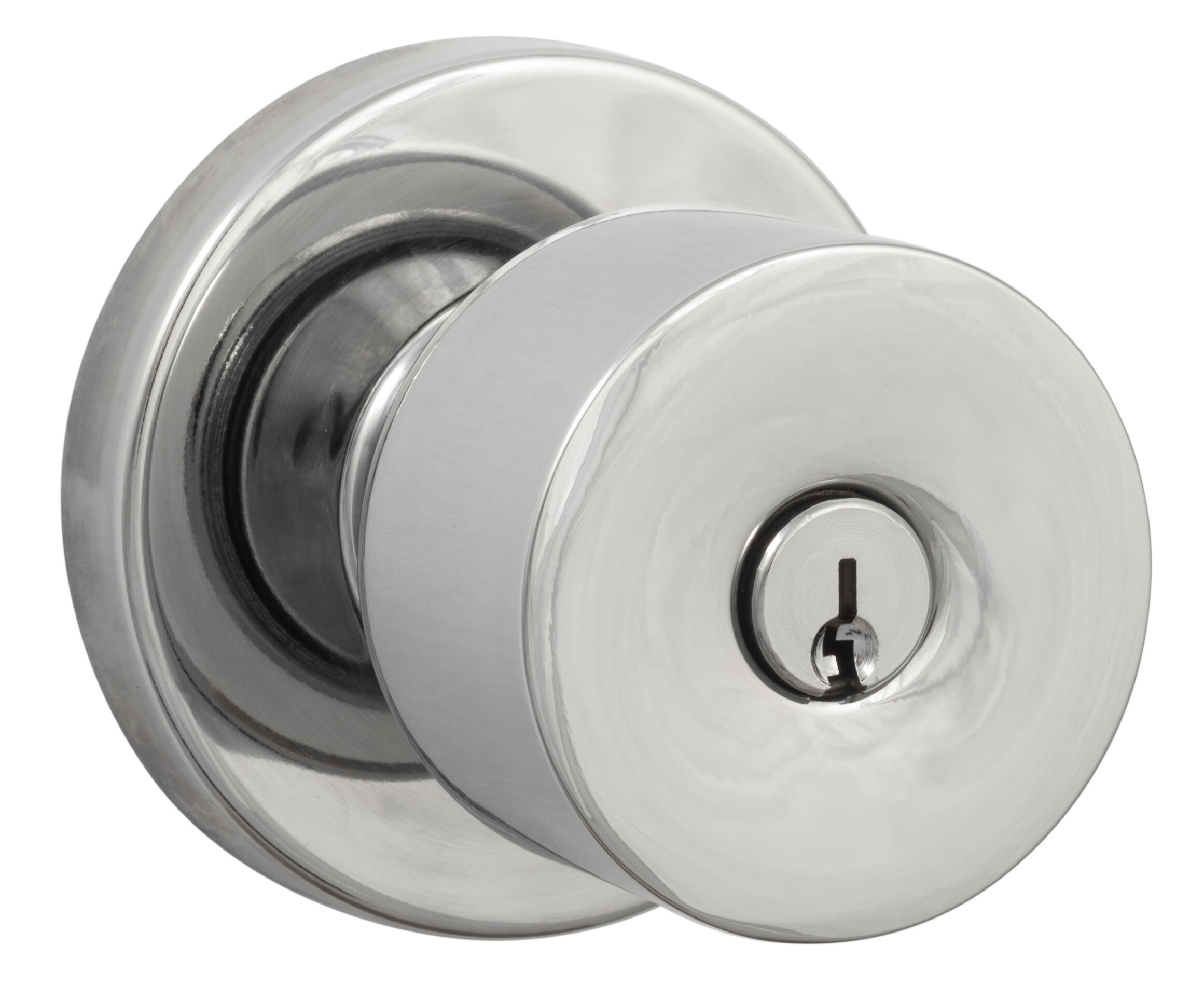 silver round door knobs