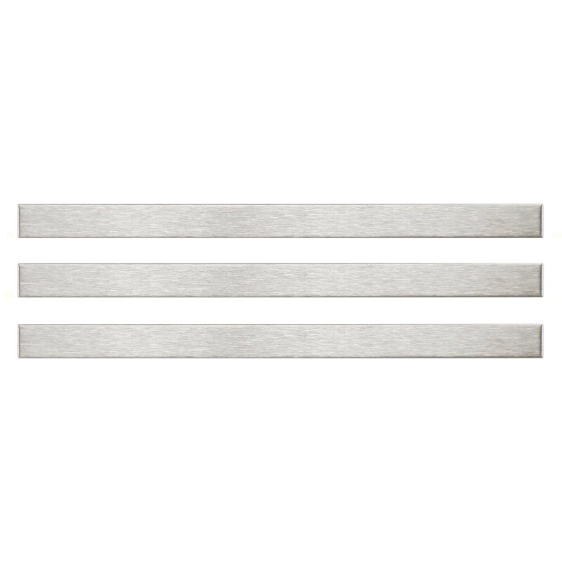 Elitetile Aleazio 5 8 X 0 38 Matte Metal Edge Trim Tile Trim In Silver Wayfair