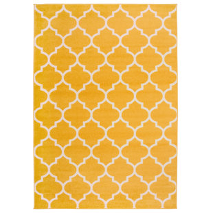 Geometric Yellow Gold Area Rugs You Ll Love In 2021 Wayfair