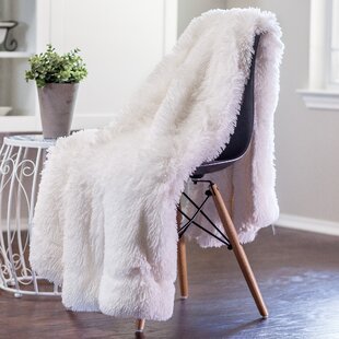 Max Studio Home Modern Faux Fur Throw By MAXSTUDIO Plush Lightweight Blanket in Beige Tan Gray Blush Pink