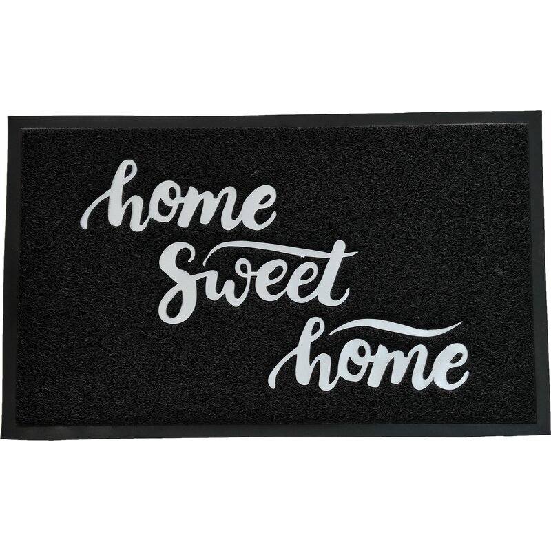 Evideco Outdoor Printed Home Sweet Home Pvc 30 In X 18 In