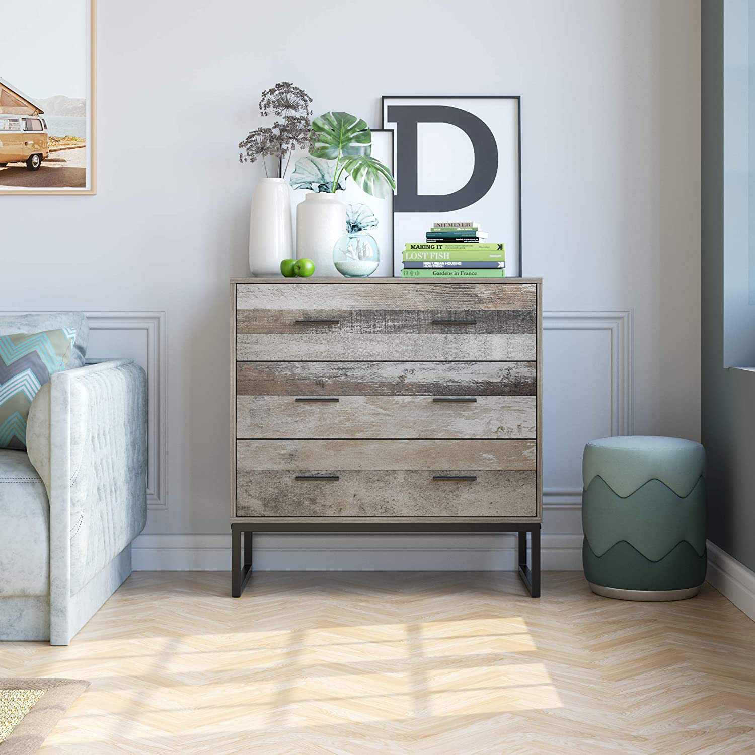 17 Stories Kedrian 3 - Drawer Dresser & Reviews | Wayfair