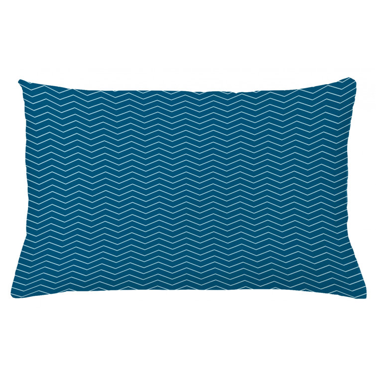 navy rectangle throw pillow