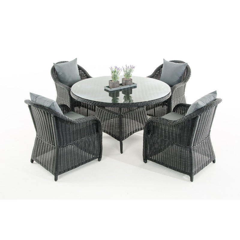 Garten Living 4-Sitzer Gartengarnitur mit Polster | Wayfair.de