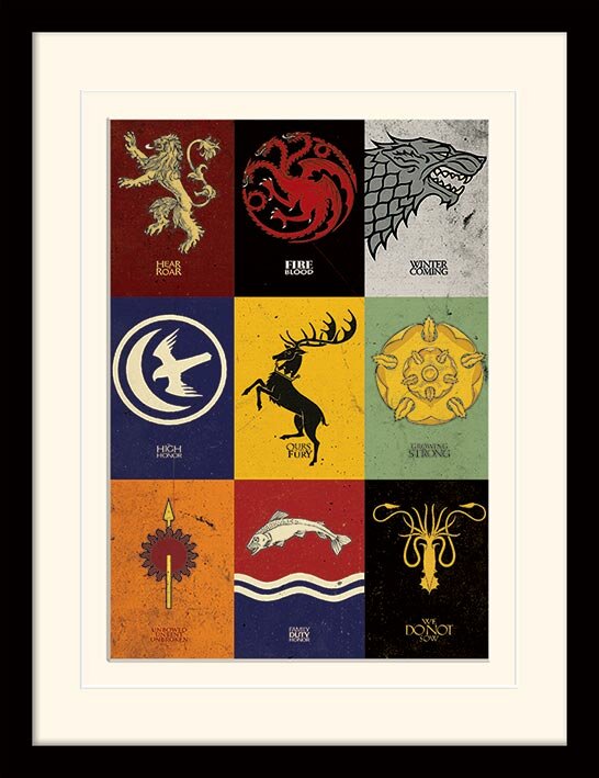 East Urban Home 'Game of Thrones Logo' Framed Graphic Art Print 