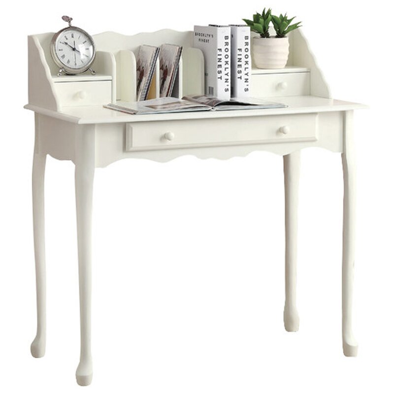 Lark Manor Stalter Secretary Desk With Hutch Reviews Wayfair