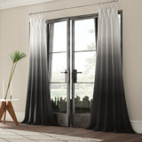 Black Ombre Curtains Wayfair Black Ombre Curtains Wayfair