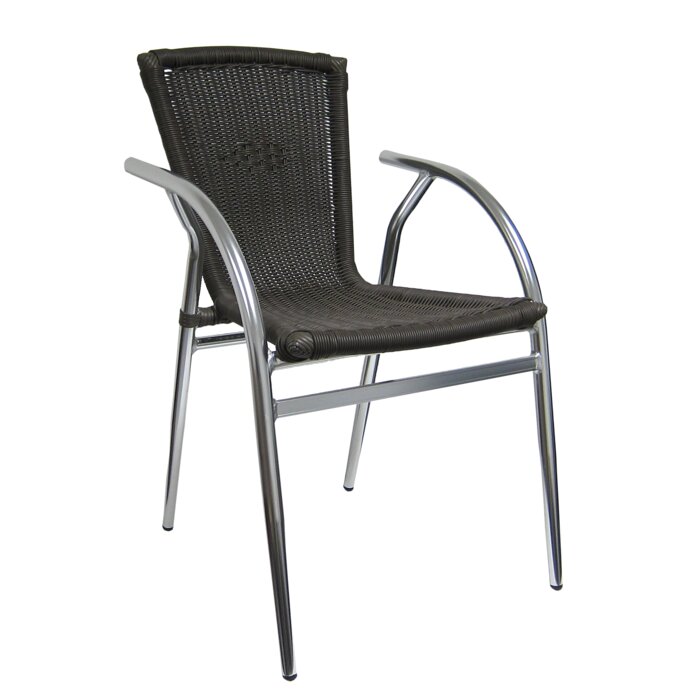 H D Restaurant Supply Inc Aluminum Stacking Patio Dining Chair