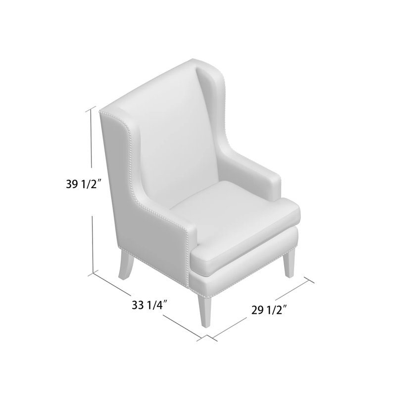 Three Posts™ Alvis Upholstered Wingback Chair & Reviews | Wayfair