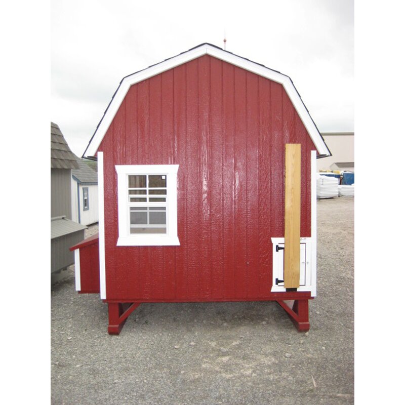 Little Cottage Company Gambrel Barn Chicken House With Ramp And