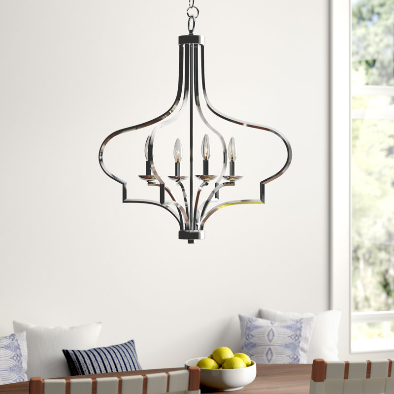 Mistana Soussi 4 Light Lantern Geometric Chandelier Reviews