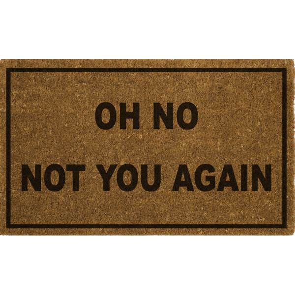 Not You Again Doormat Home Decorating Ideas Interior Design