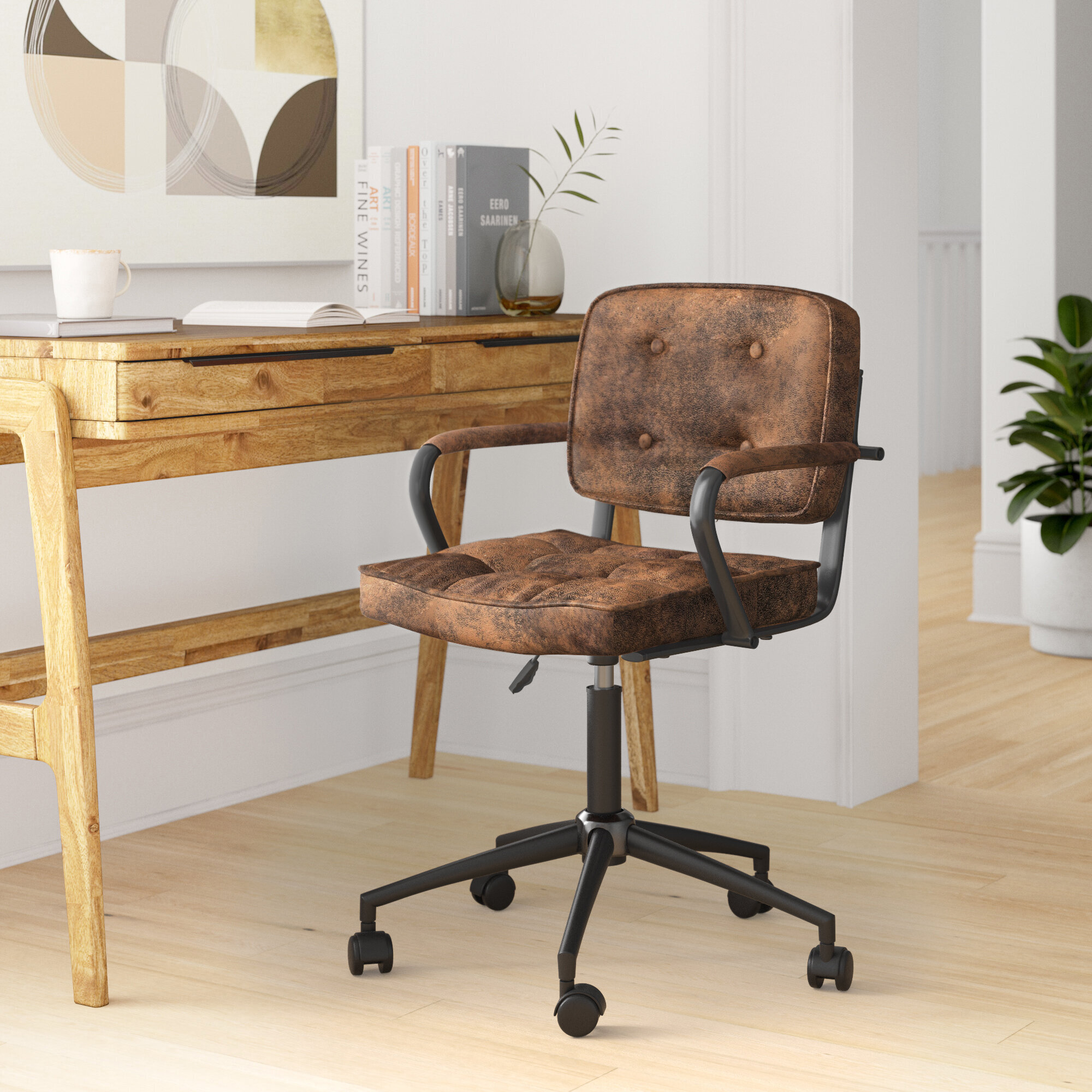 Elastischer Stuhlbezug Robuster Stuhlbezug für Computer Office Desk Black 