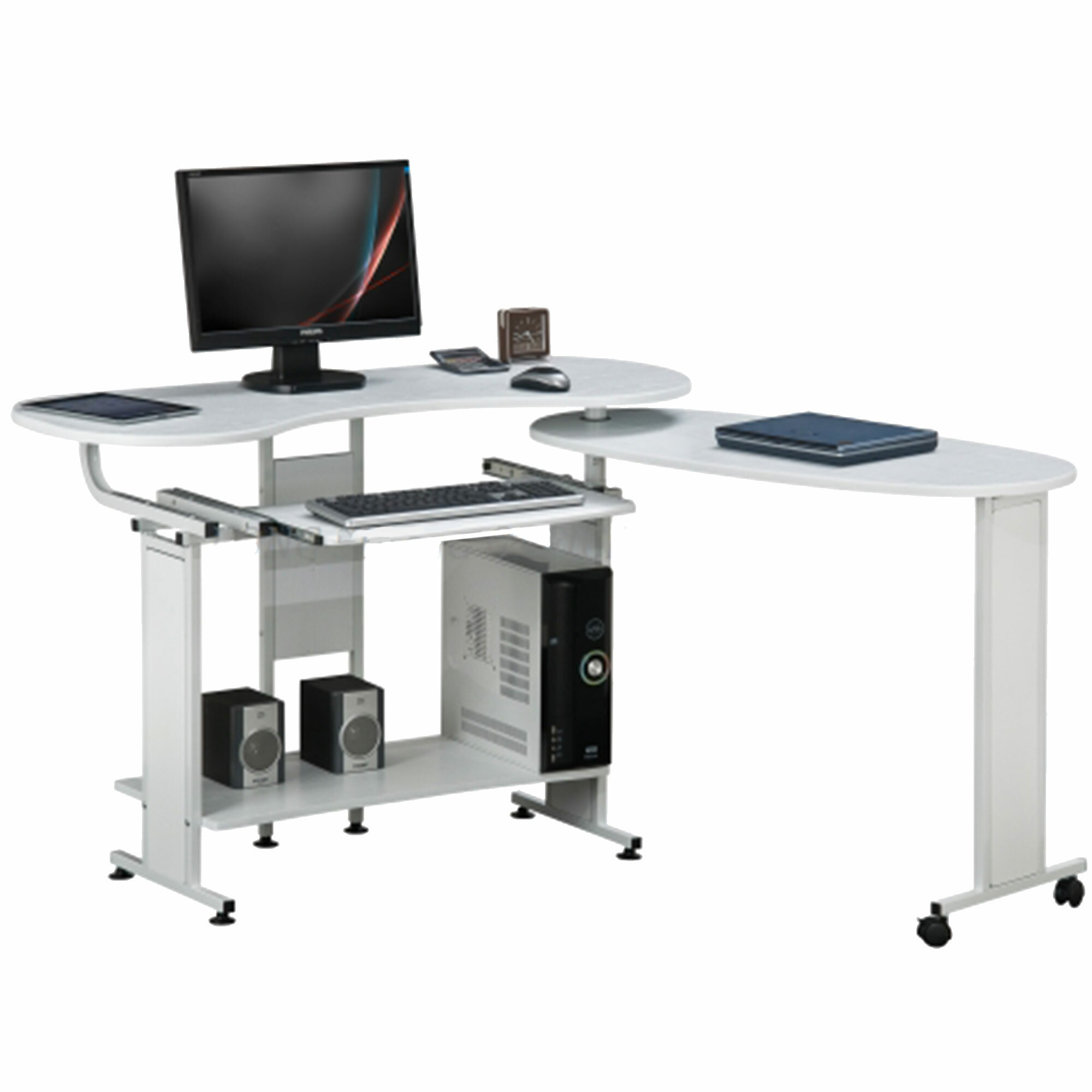 Ebern Designs Rapp Ergonomic L Shape Computer Desk Wayfair Co Uk