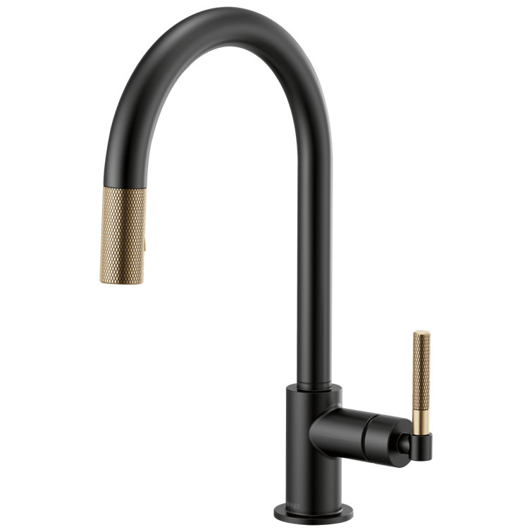 LitzeÂ® Pull-Down Faucet with Arc Spout and Knurled Handle