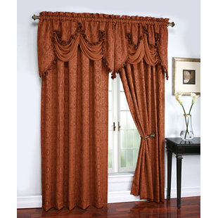 Orange Valance Tiers Included Curtains Drapes You Ll Love In