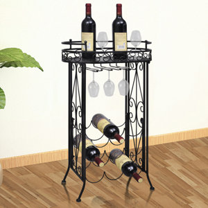 Weinregal mit Gläserhalterung für 9 Fl. von Ho..