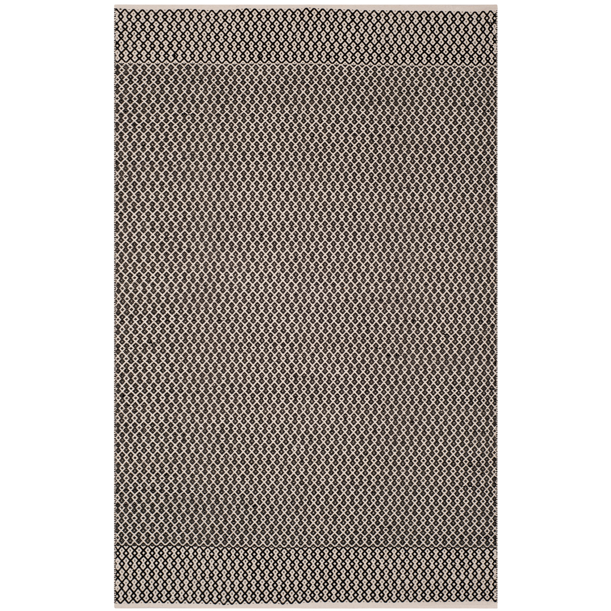 Laurel Foundry Modern Farmhouse Mooreton Geometric Handmade Flatweave Cotton Ivory Black Area Rug Reviews Wayfair