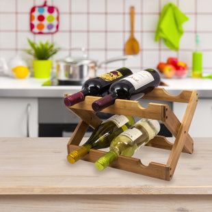 6 Bottle Tabletop Wine Rack