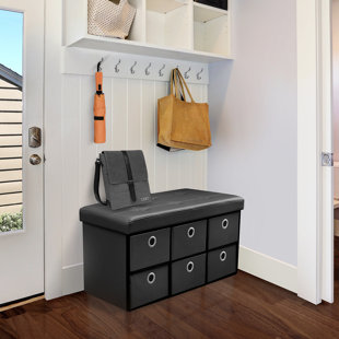 Go to store & view more images Rebrilliant Faux Leather Storage Bench