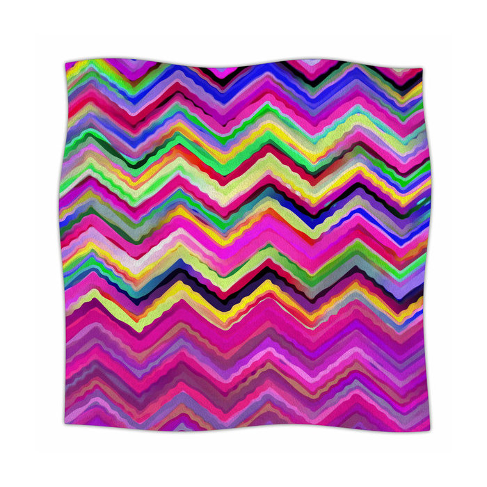 50 x 60 Deny Designs Sharon Turner Geo Chevron Fleece Throw Blanket