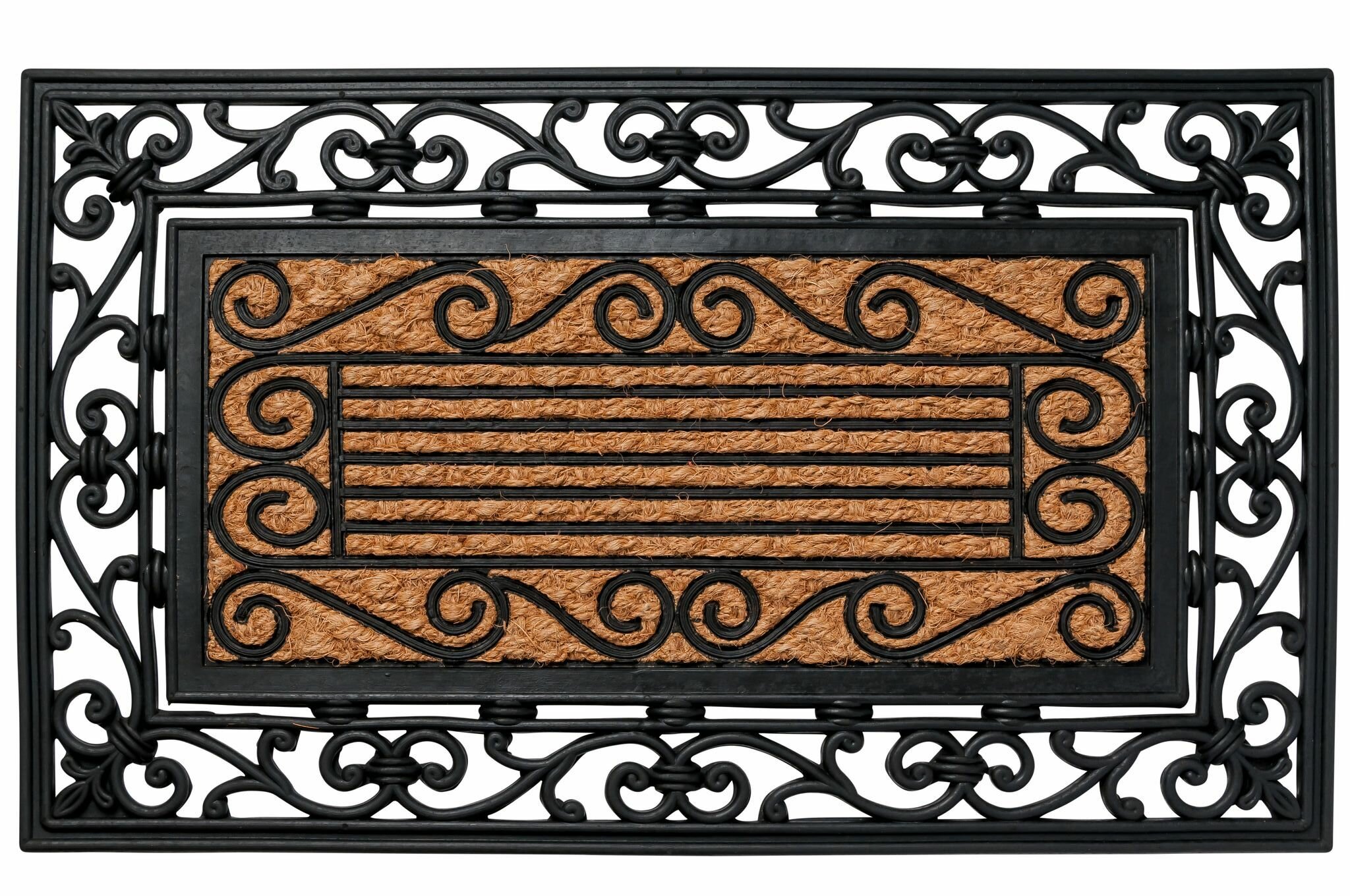 Grass Rubber And Natural Fiber Doormat