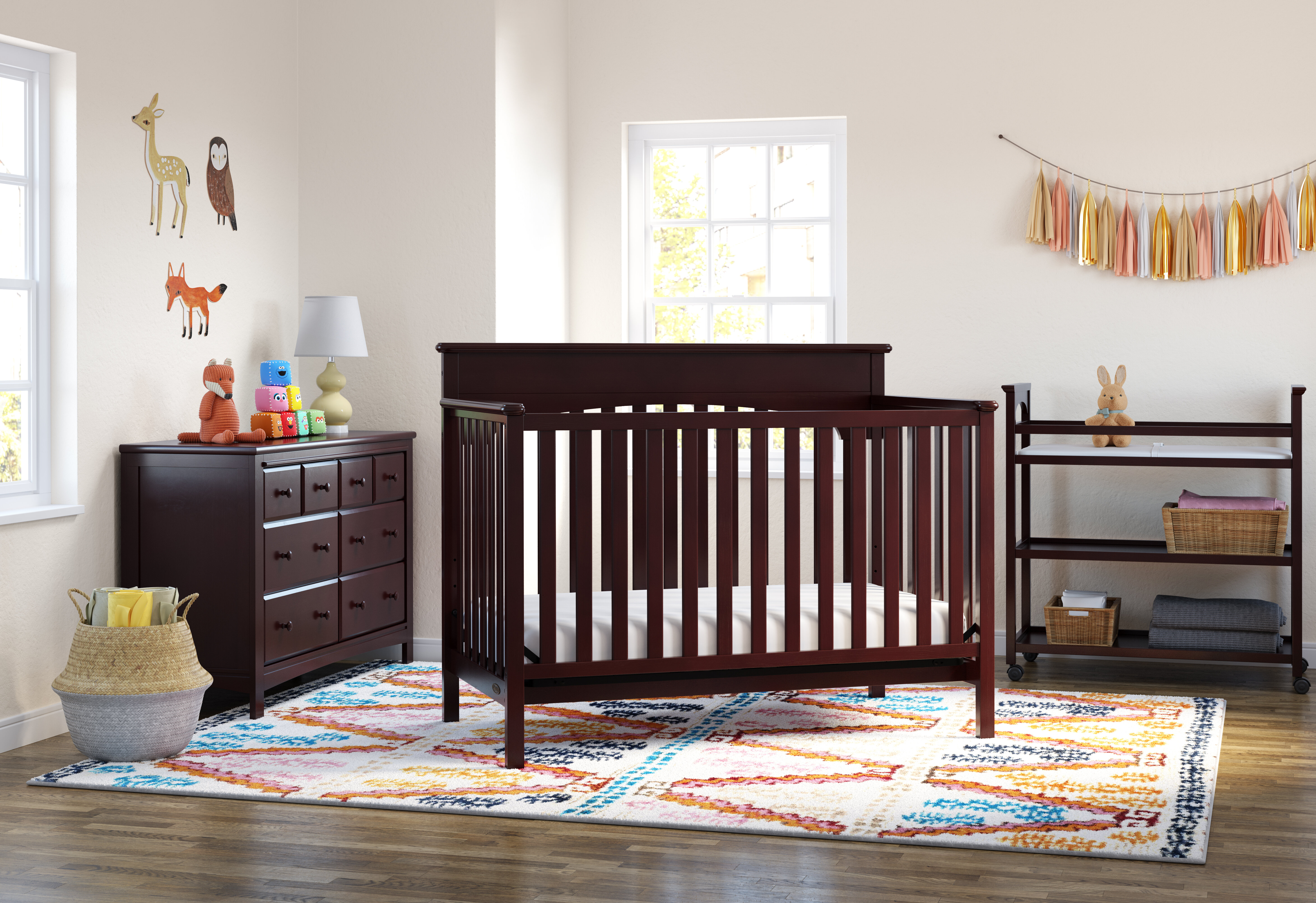 graco crib and dresser set