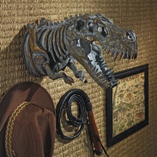 FASJ Resin Dinosaur Skull for Halloween Decor Delicate Personality Skeleton Props 