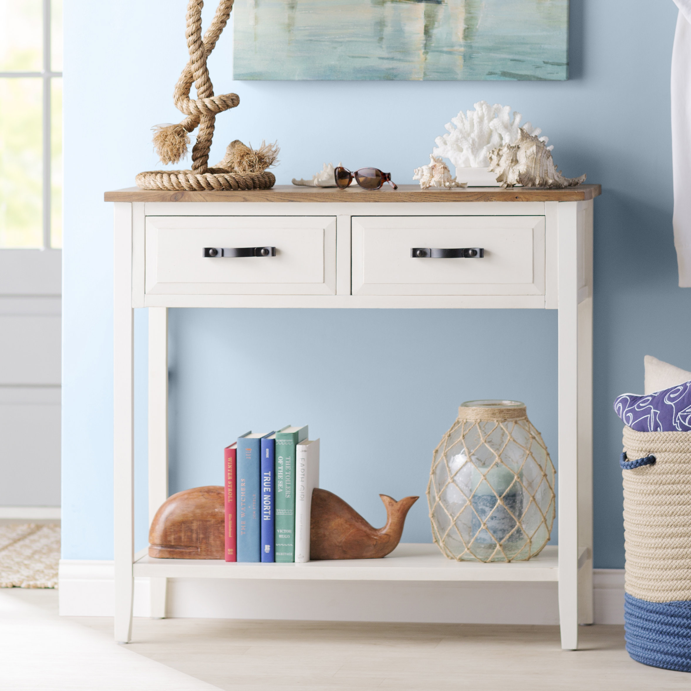Breakwater Bay Joanna 35.8'' Solid Wood Console Table & Reviews | Wayfair