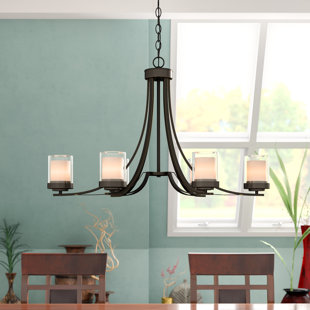 Go to store & view more images Cheyne 6-Light Shaded Chandelier by World Menagerie