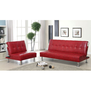 Bulle 2 Piece Leather Living Room Set by A&J Homes Studio