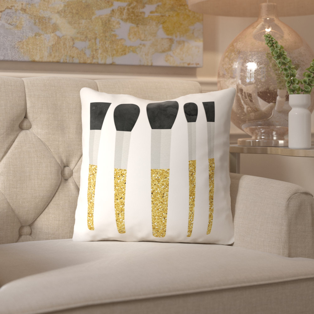 East Urban Home Flamingos And Unicorns Cotton Throw Pillow Reviews Wayfair