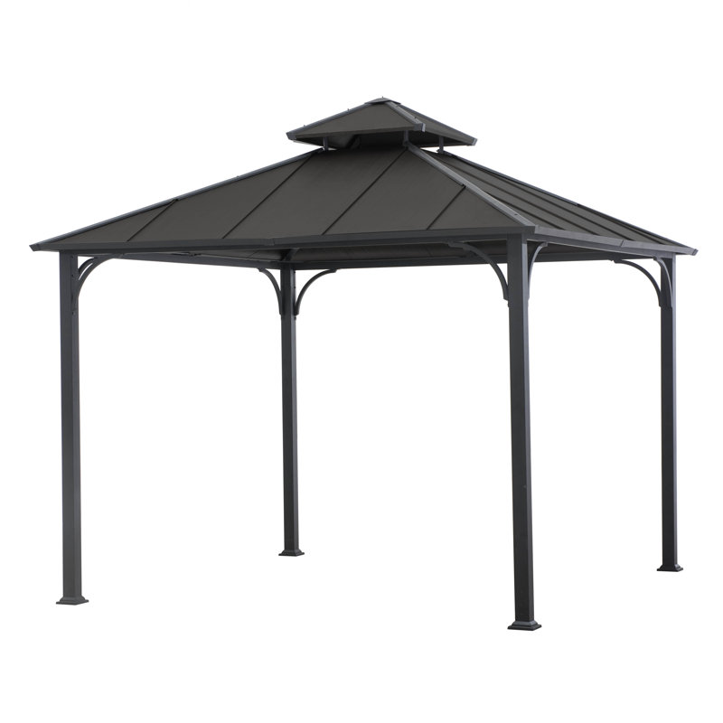 Sunjoy Northampton 10 Ft W X 10 Ft D Steel Patio Gazebo Reviews Wayfair