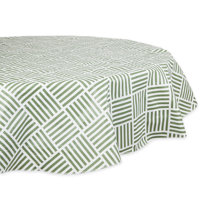 Round Tablecloth Mid Century Modern Weave Texture Yellow And Cotton Sateen Round Tablecloth Mid Century Modern Weave Texture Yellow And Cotton Sateen