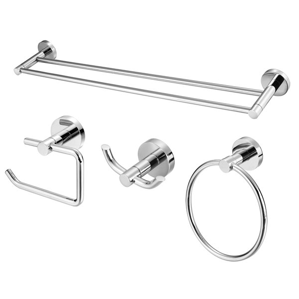 Bathroom Hardware ancona 4 piece bathroom hardware set & reviews | wayfair Bathroom Hardware ancona 4 piece bathroom hardware set & reviews | wayfair