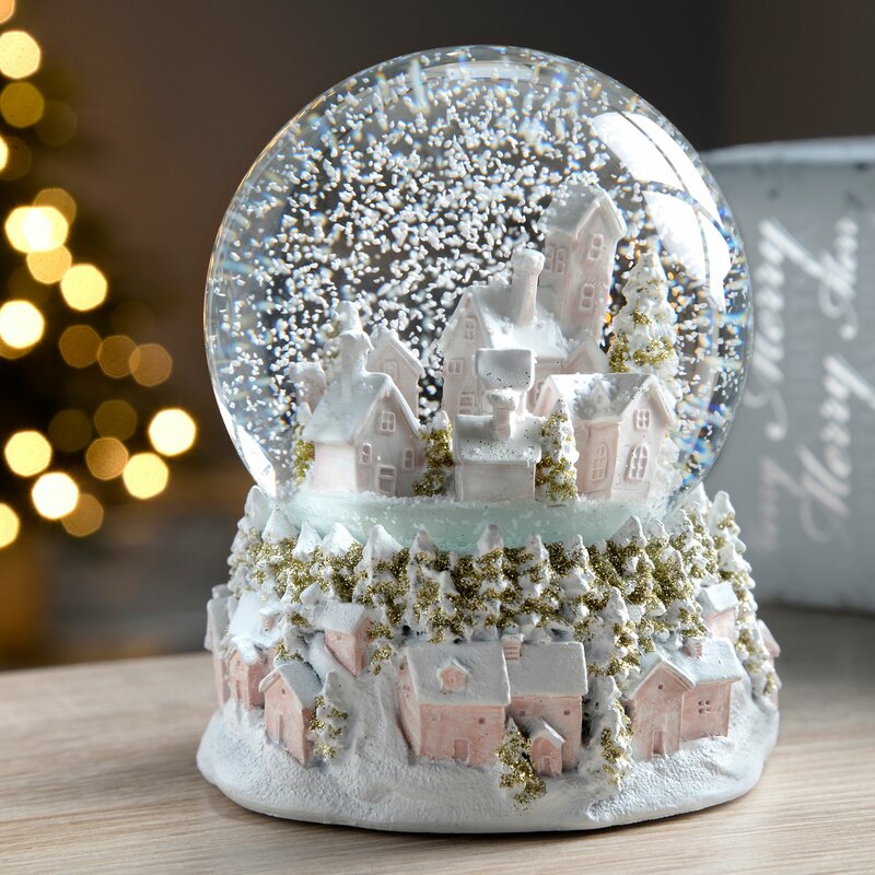 The Seasonal Aisle Village Scene Snow Globe & Reviews | Wayfair.co.uk