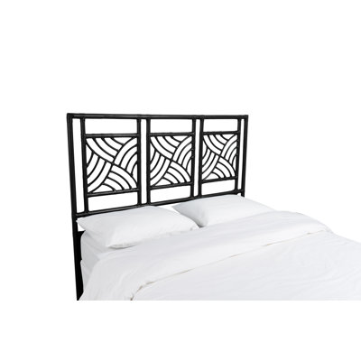 Whirlwind Open Frame Headboard David Francis Furniture Color Black