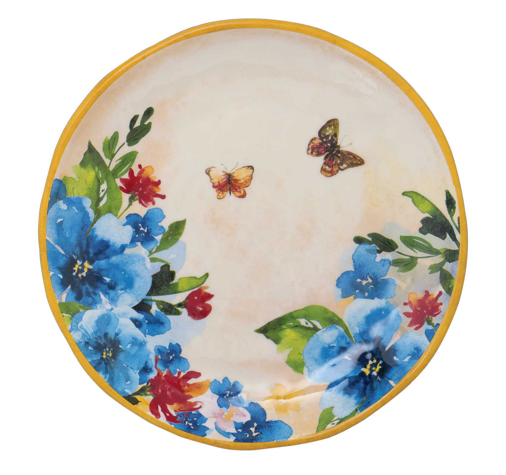 August Grove Tullos Butterfly 6 Melamine Bread And Butter Plate Wayfair