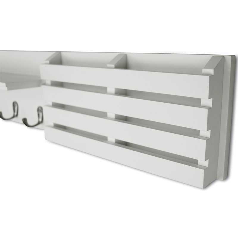Ballucci Coat Wall Key Organizer With Mail Storage Reviews Wayfair