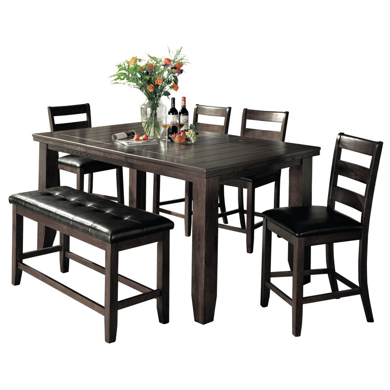 Loon Peak Bridlewood 7 Piece Counter Height Dining Set Wayfair