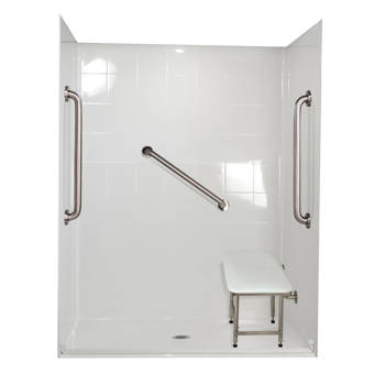 Maax Inc Camelia 60 W X 79 H Framed Rectangle Shower Stall With Seat And Base Included Wayfair