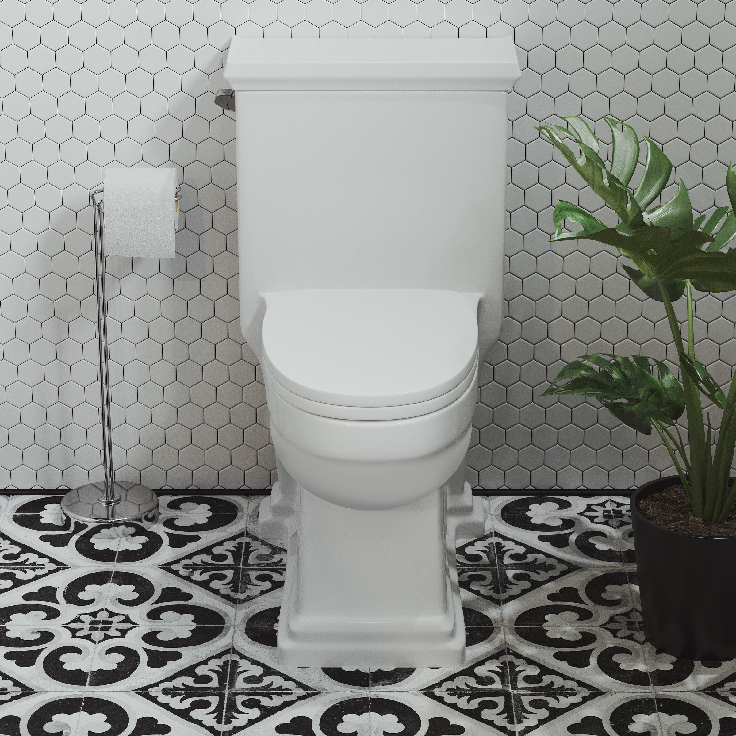 Swiss Madison Voltaire DualFlush Elongated OnePiece Toilet (Seat