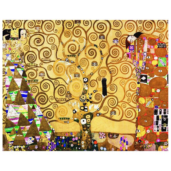 Gustav Klimt-Der Lebensbaum-57x47 Ölgemälde Handgemalt Leinwand Rahmen G16958